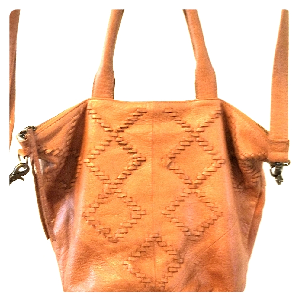 Soft leather satchel